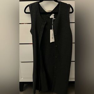 Grey sweater long vest